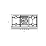 اجاق گاز استیل کن مدل 505